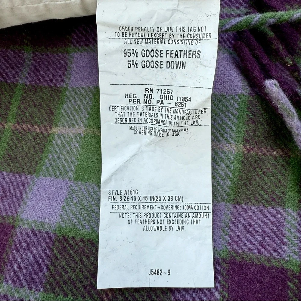 Ralph‎ Lauren Home Whittington Plaid Wool Pillows Pair Fringe Tartan